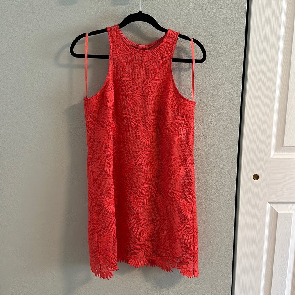 Lovers + Friends Coral Lace Dress